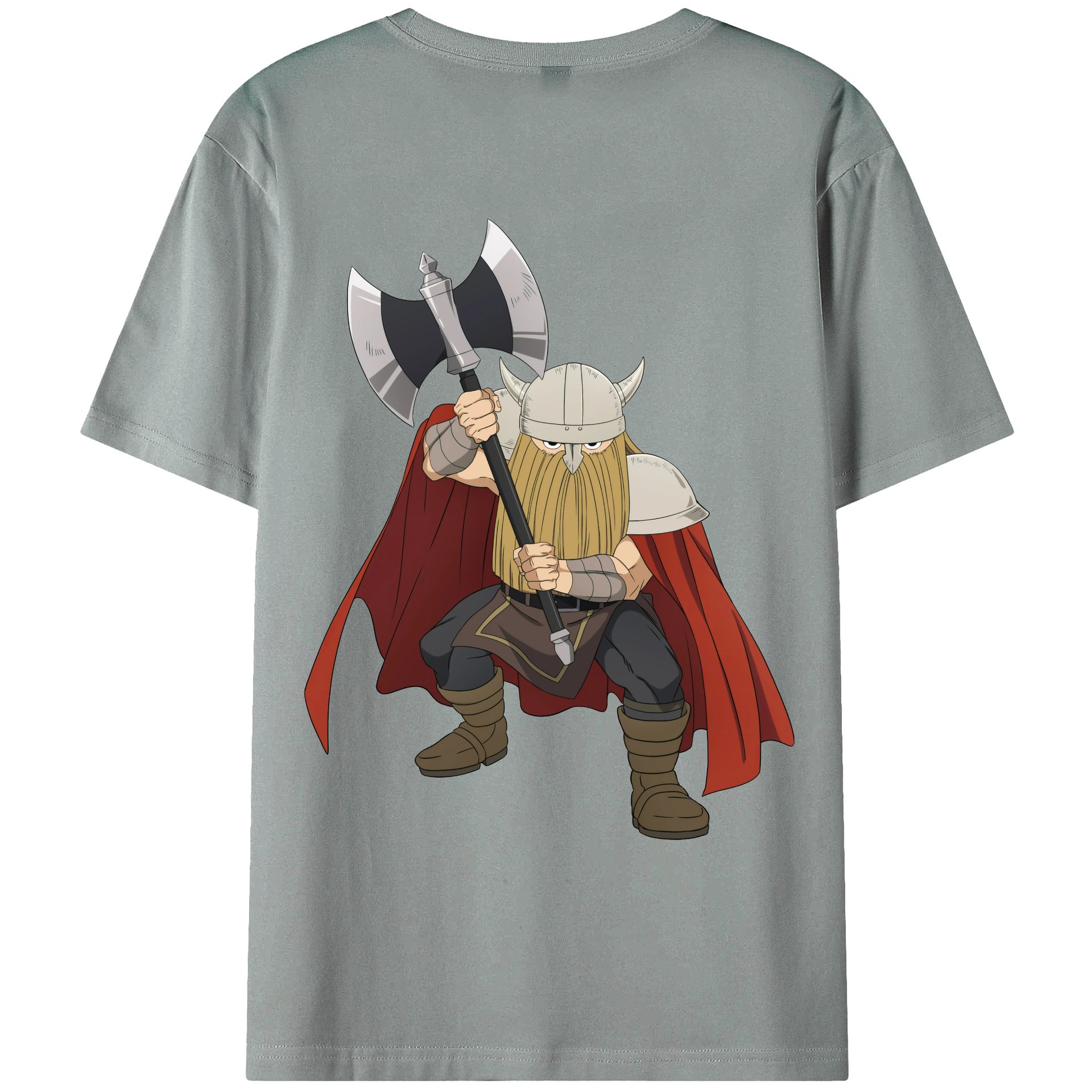 （画像用） 葬送のフリーレン Frieren 綿100％ メンズ半袖Tシャツ（バックプリント） 通気性